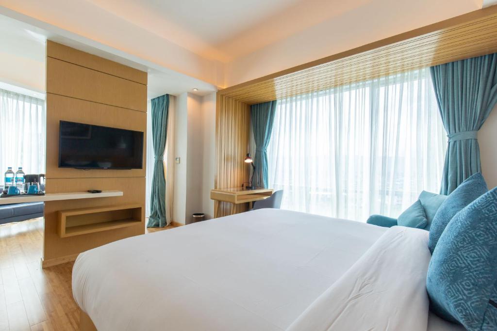 시라이출리 호텔의 깔끔한 객실