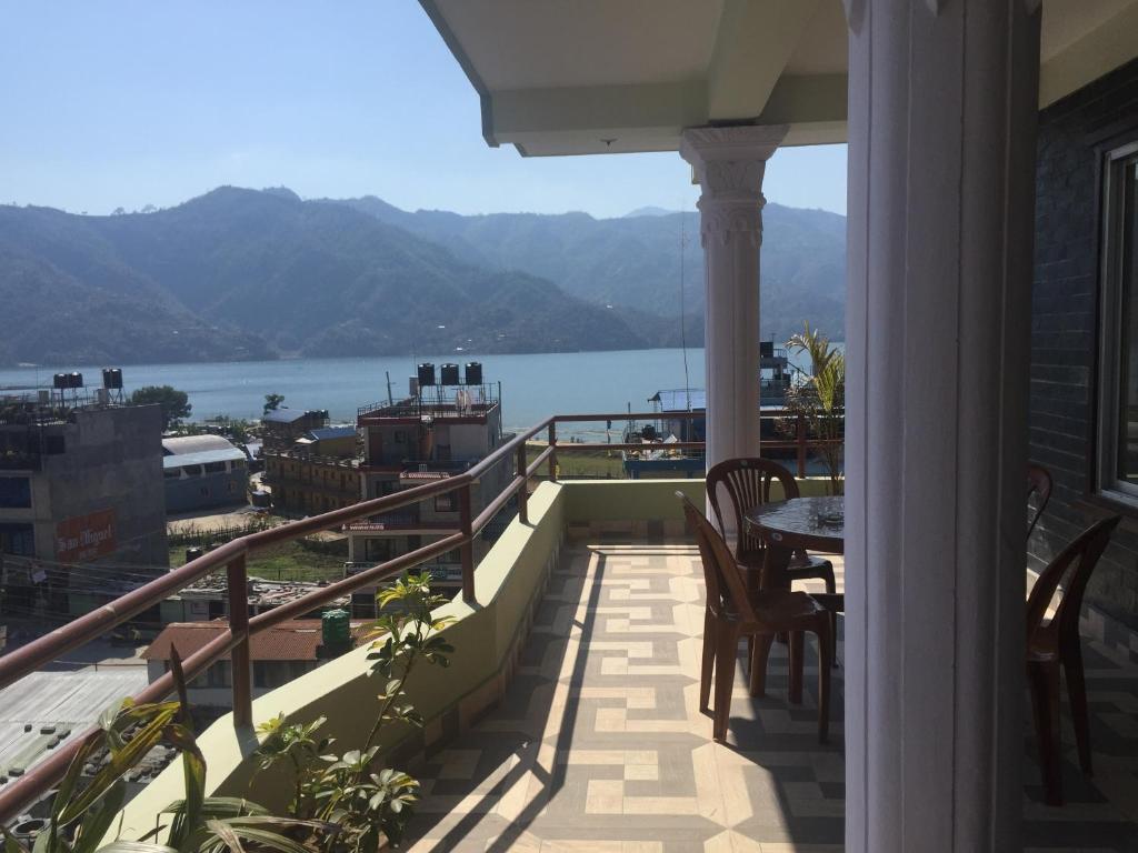 Balcony/terrace, Hello Inn Guest House & Apartment in Pokhara