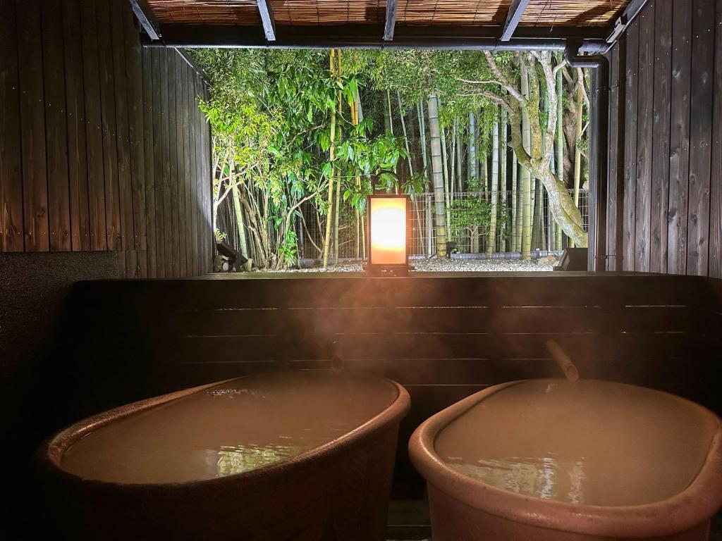 Open air bath