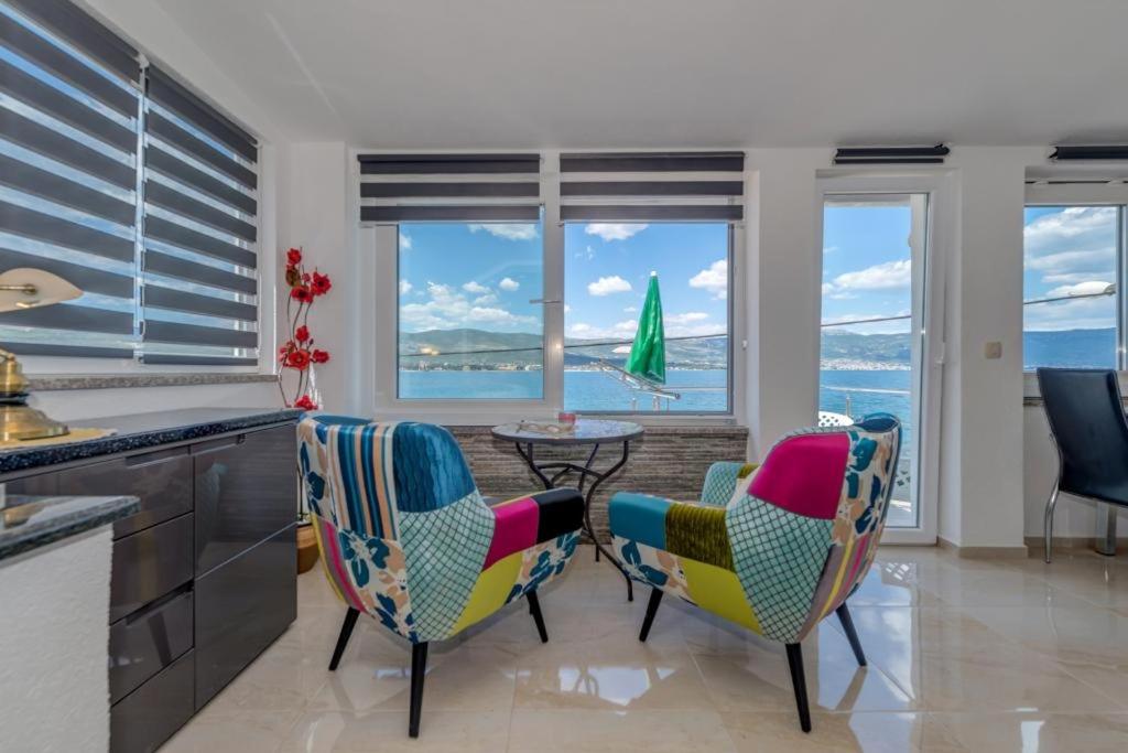 Apartment in Arbanija with sea view, balcony, air conditioning, WiFi 5138-1, Trogir