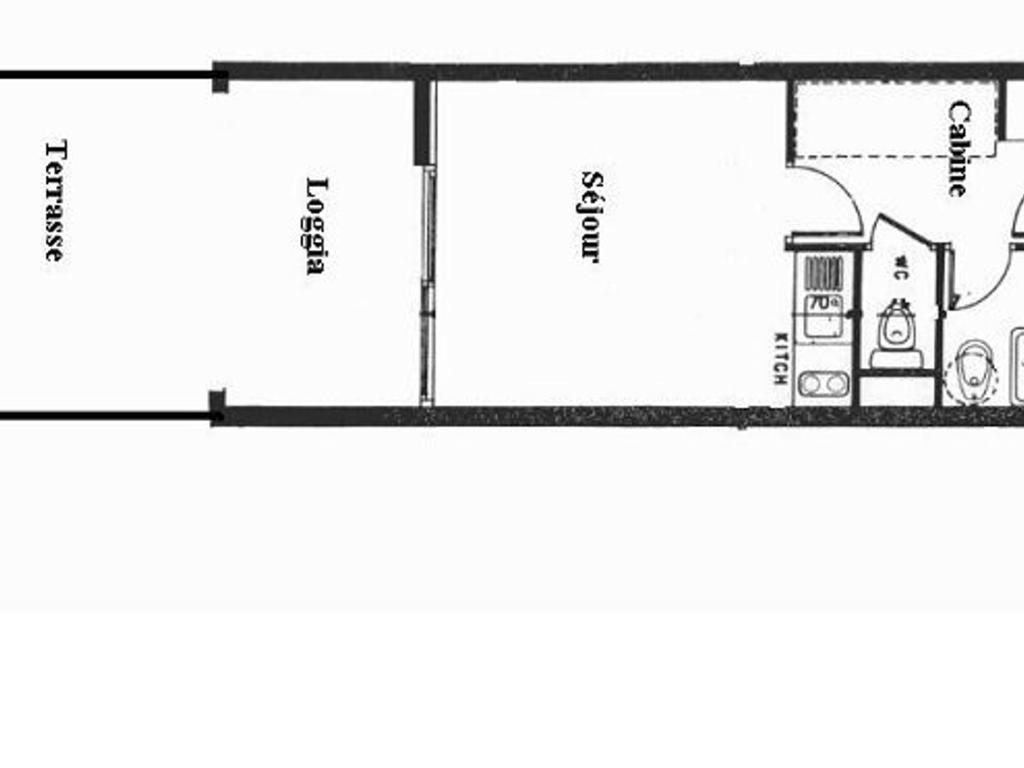 Studio cabine avec terrasse spacieuse et parking à Sète - FR-1-338-147 - 2