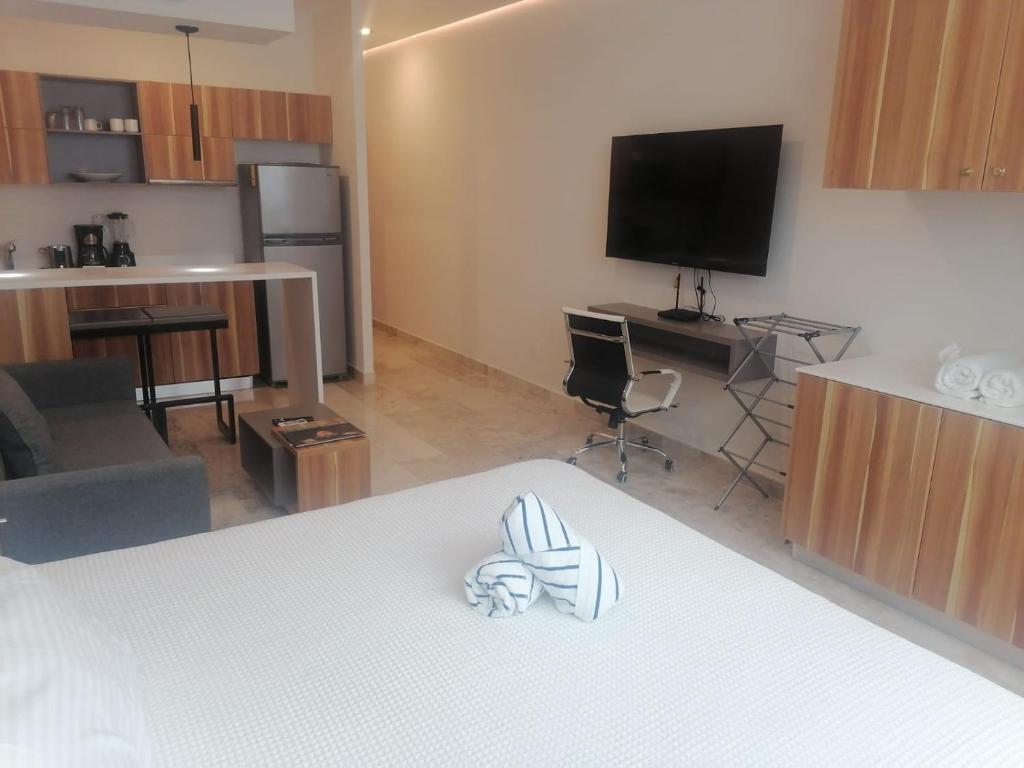 Increíble estudio con alberca infinita, Tulum