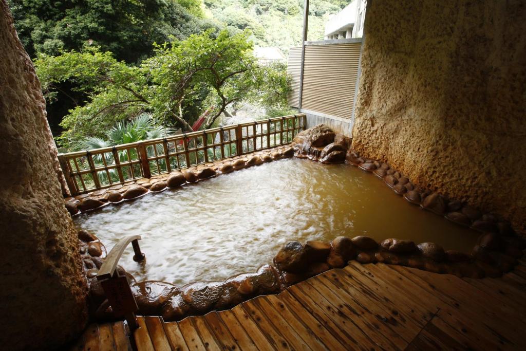 bain en source thermale 