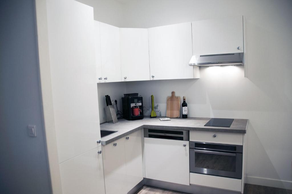 Kitchen, Apartment Massena in Nice
