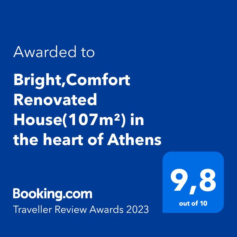 Bright,Comfort Renovated House(107m²) in the heart of Athens photo