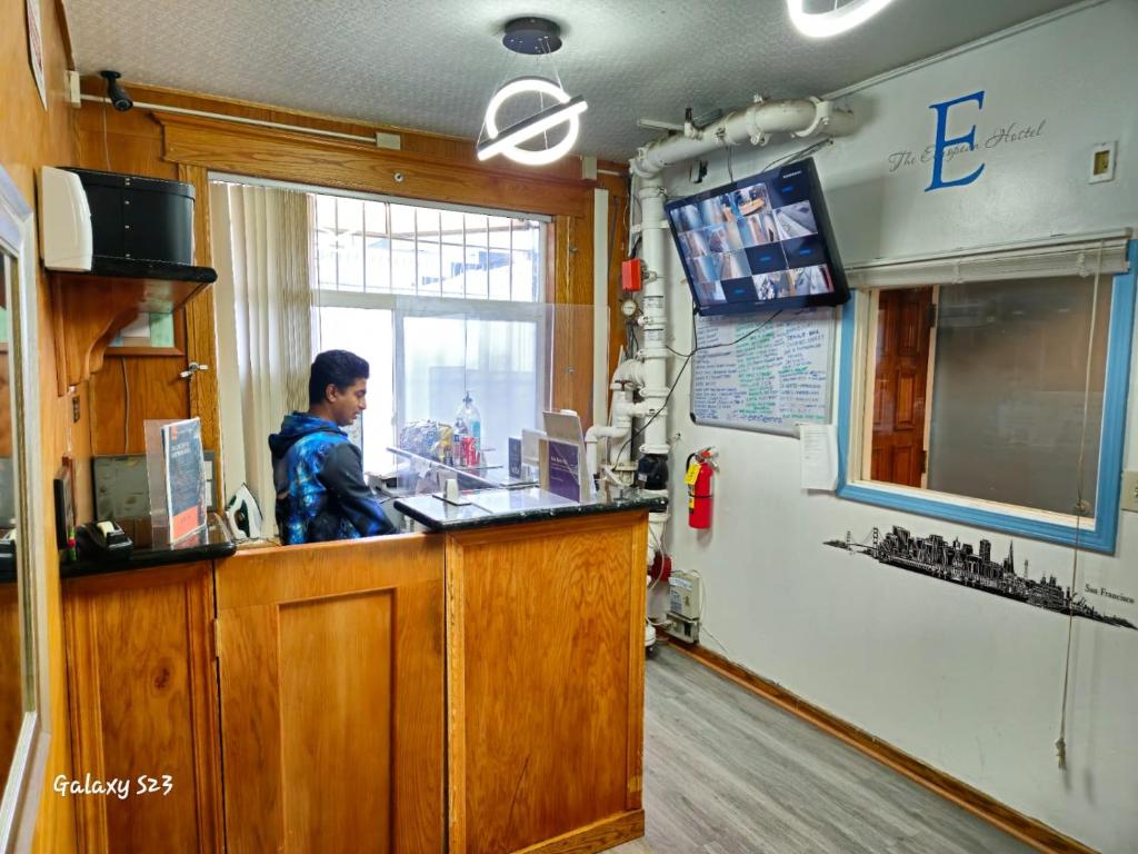 Lobby, European Hostel in San Francisco (CA)