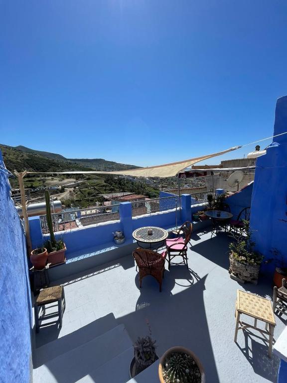 Balcony/terrace, Vallparadis Pension Familiar" FIRDAUS" in Chefchaouen