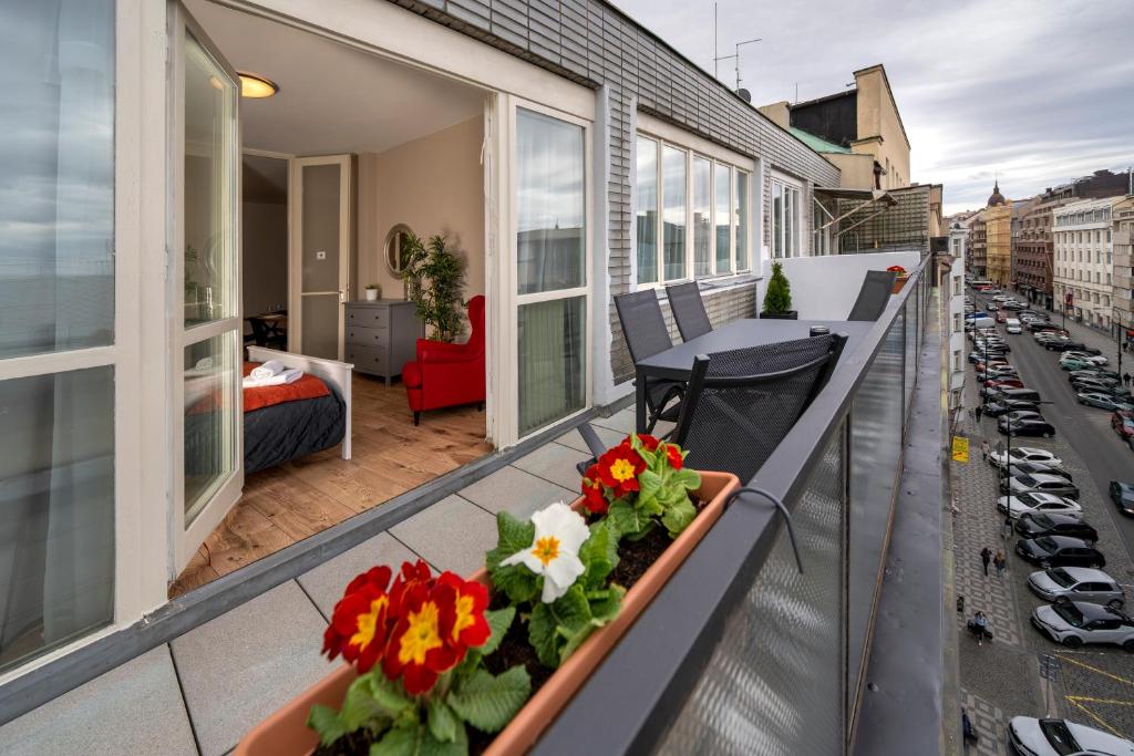 Balcony/terrace, New Town - Apple Apartments in Prague