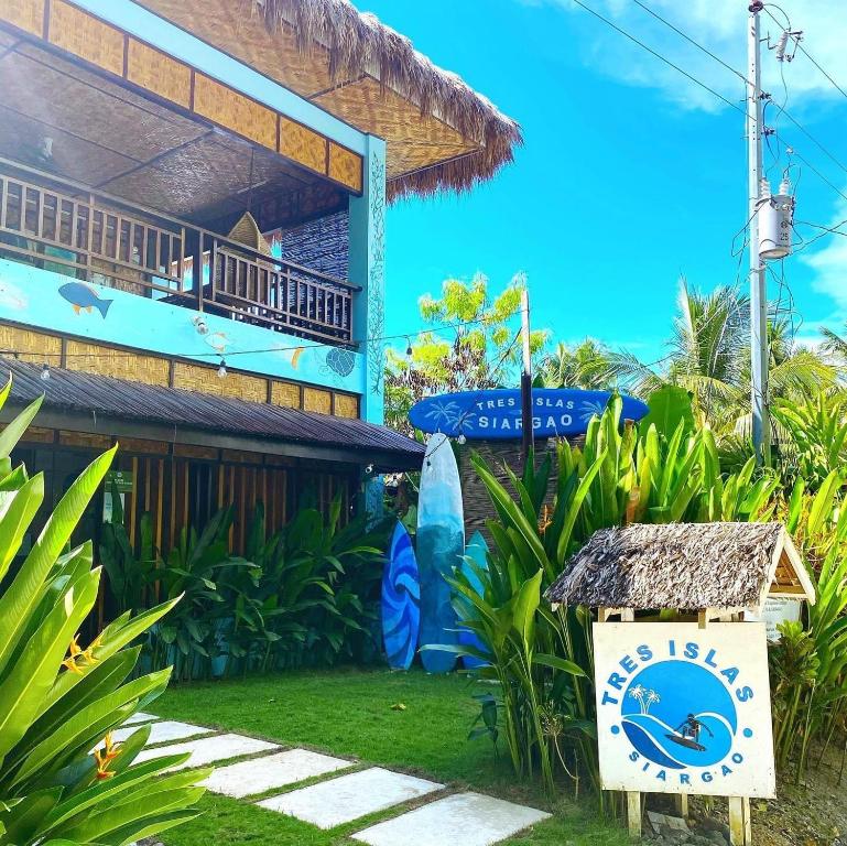 Entrance, Tres Islas Hostel in Siargao Island