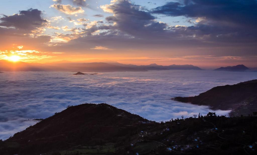 View, Hotel New Dragon in Nagarkot