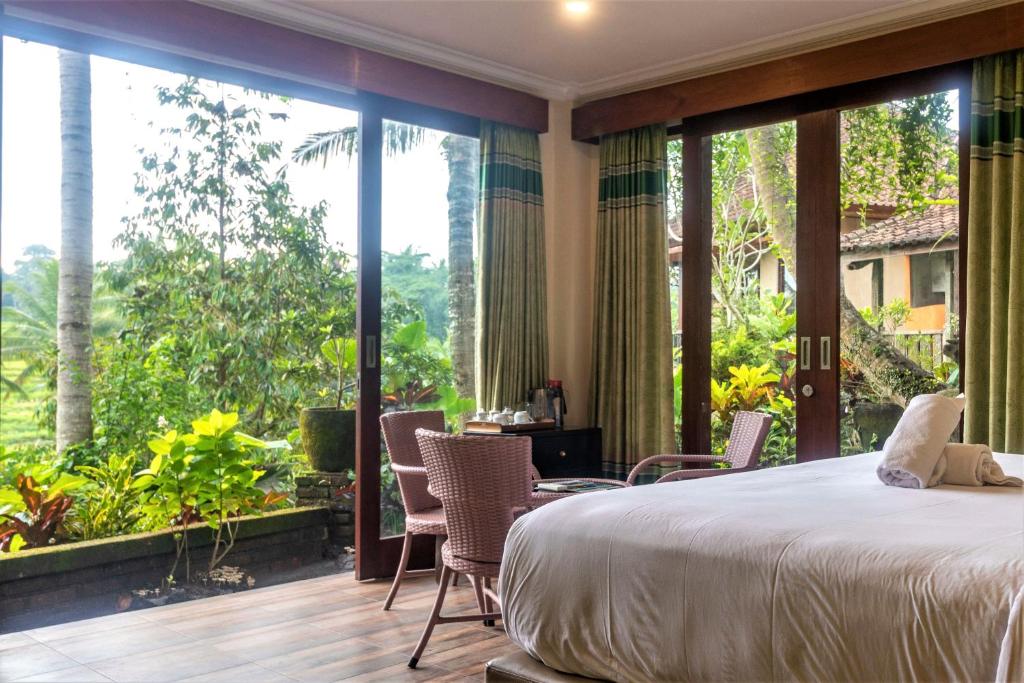 Kamar penginapan di Umasari Rice Terrace Villa.