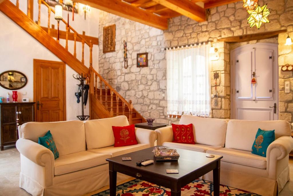 Marvelous Stonehouse With Backyard and Fireplace in Alacati Cesme