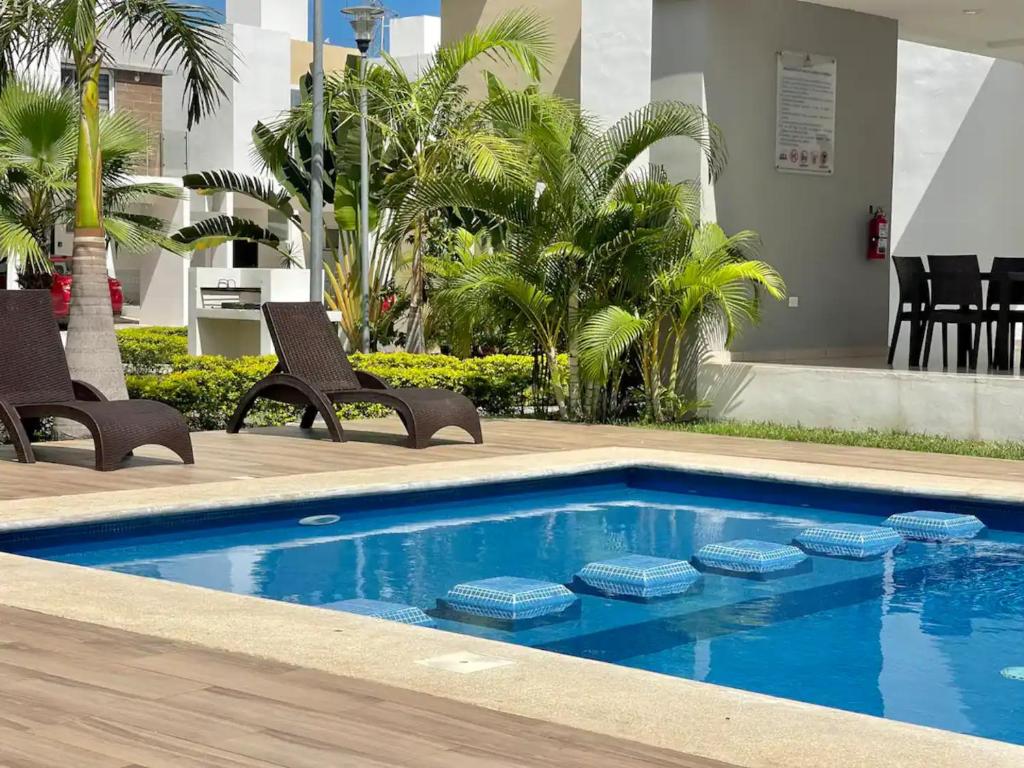 Casa en condominio privado, Alberca, terraza a 10 min de Playa Marlin - 3