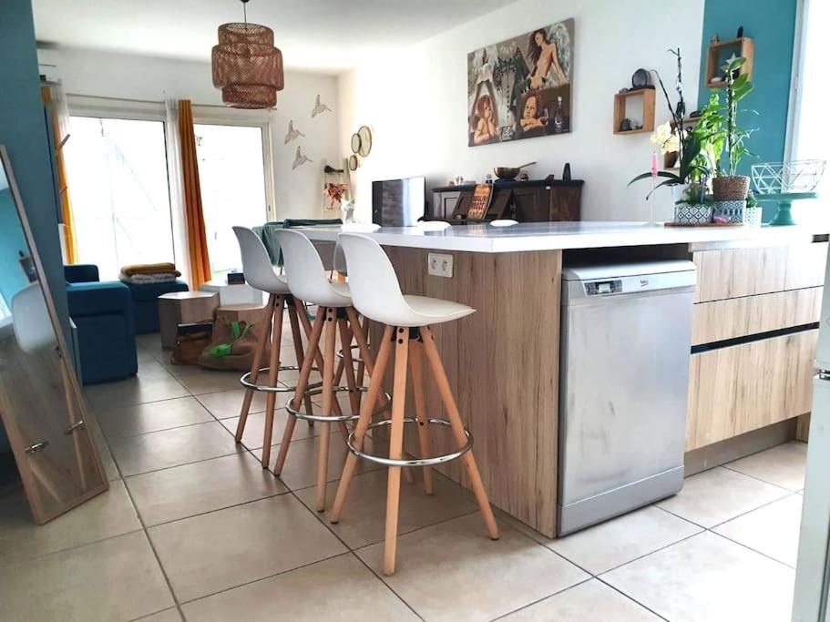 Appart pour 6personnes avec jardin la mer a pieds - 3