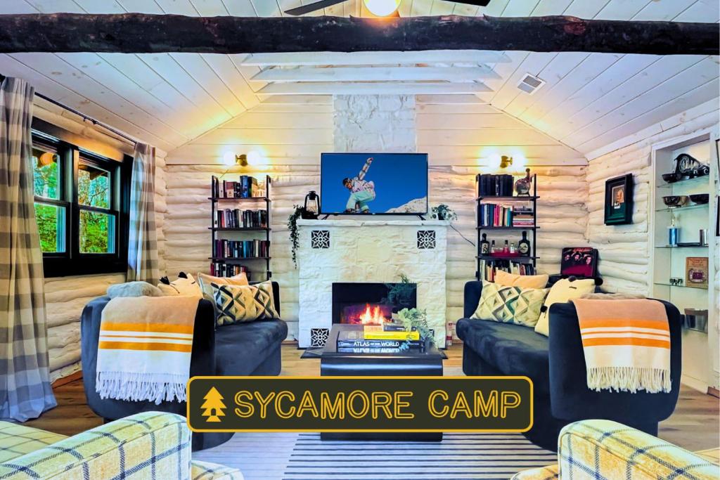 Sycamore Camp - Modern Log Cabin near Lake Harmony