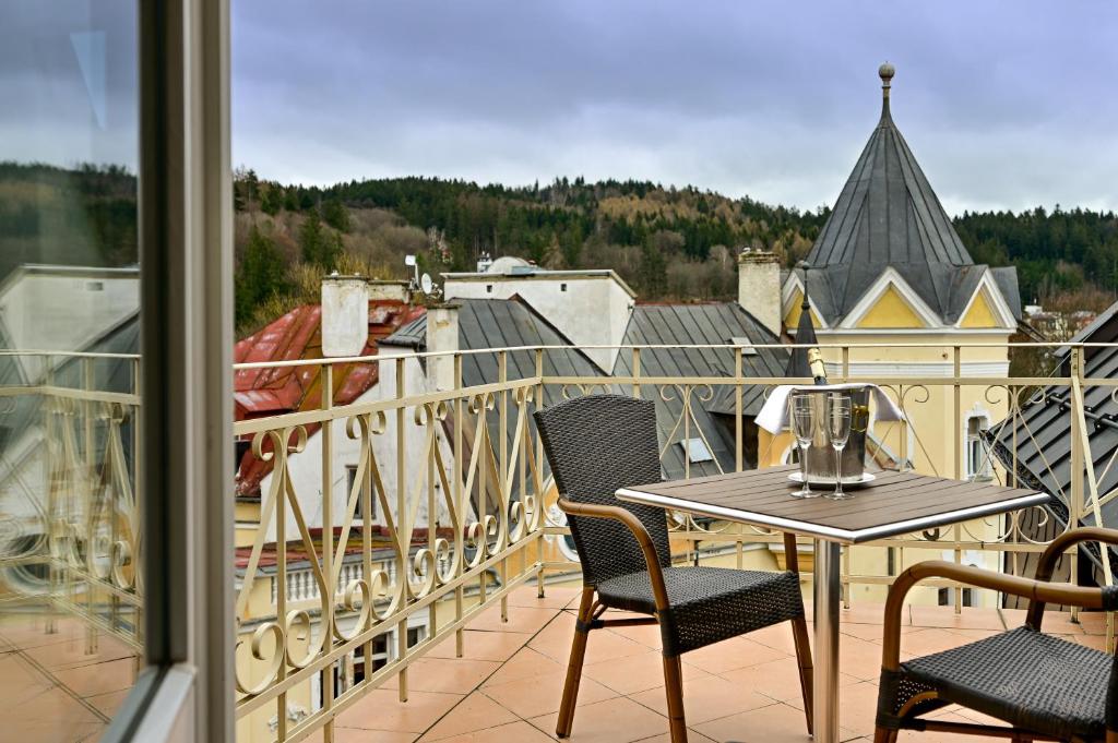 View, Hotel Continental in Marianske Lazne