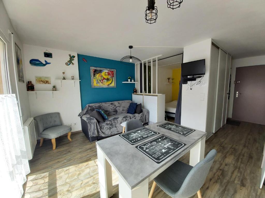 Appartement 2pers, superbe vue montagne, exposé sud, Résidence très calme, parking, 5mns à pied du centre - 4