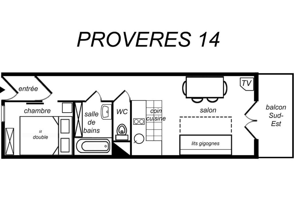 Confortable T2 pour 4 pers, animaux acceptés, balcon sud - FR-1-182-50 - 2