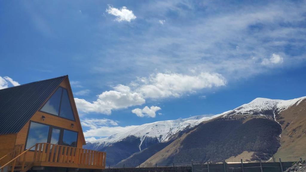 Mountain hut in Kazbegi photo