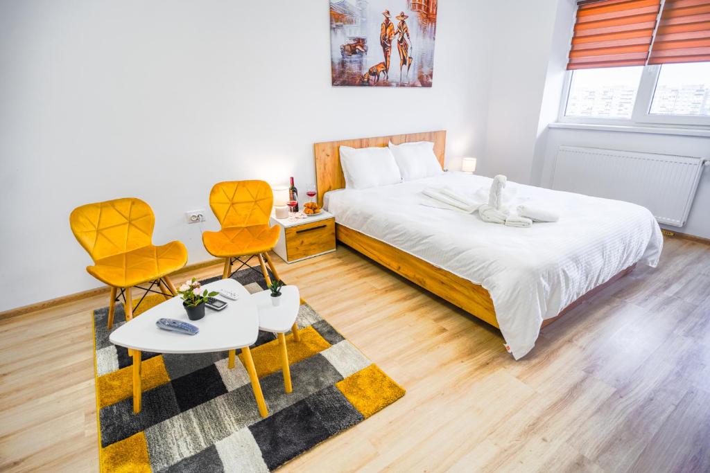 Contemporary Studio with Balcony - New Building, Bukurešť