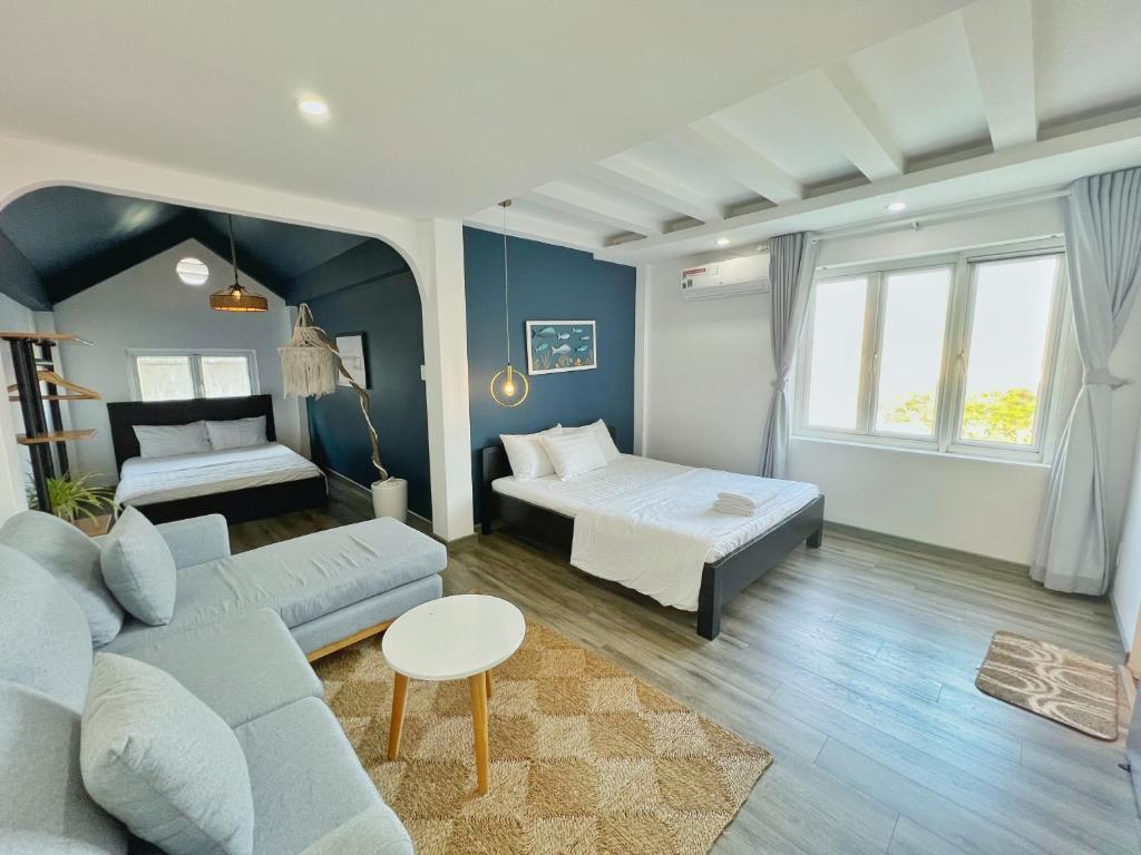 The Beachhouse Villa- Biet Thu 4 Phong Bai Sau- 4 bedrooms Villa- 5' to Bai Sau Beach