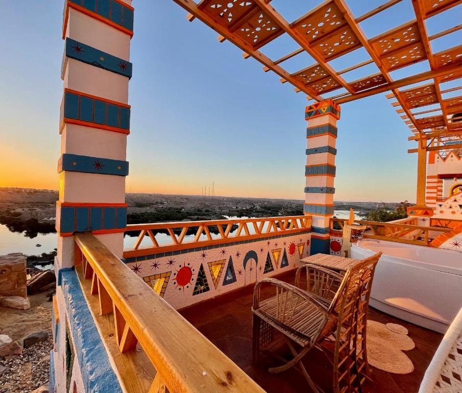 Balcony/terrace, Kato Dool Wellness Resort in Aswan