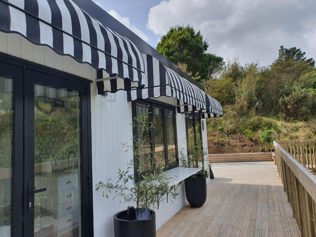 Tiny house with greenhouse dining, Lower Hutt