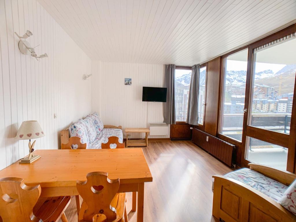Studio confortable à Tignes avec balcon et animaux admis - FR-1-502-498 - 1