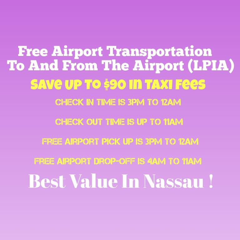 Facilities, BELL At The Airport Suites Adults Only - Free Airport Transportation in Nassau