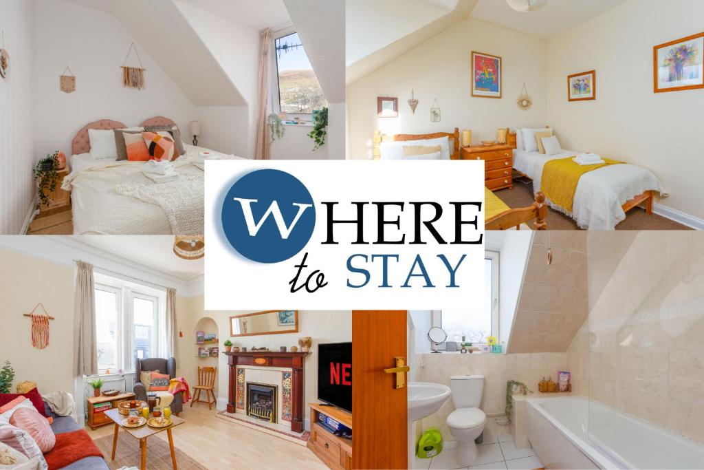 Bright 2bed apartment in Galashiels City Centre, Galashiels