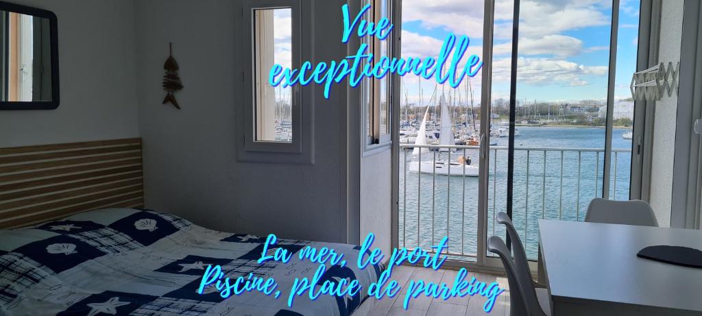 Appartement Vue Exceptionnelle sur la Mer, Piscine, Parking privé - Sur l'île des Pêcheurs, Cap d'Agde