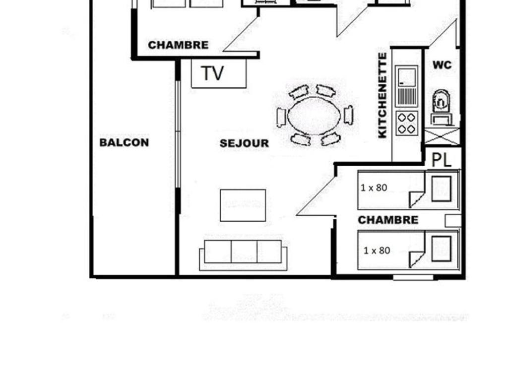 Les Saisies: Appartement avec Balcon et Piscine pour 4 Personnes - 2