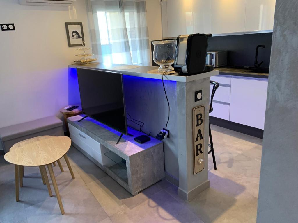 Grand studio très agréable avec bar, cuisine et terrasse - 2