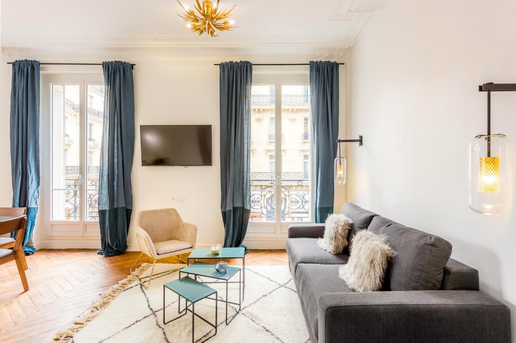 Habitat Parisien - 2BR-2BA - AC - Balcony - Opéra - 3