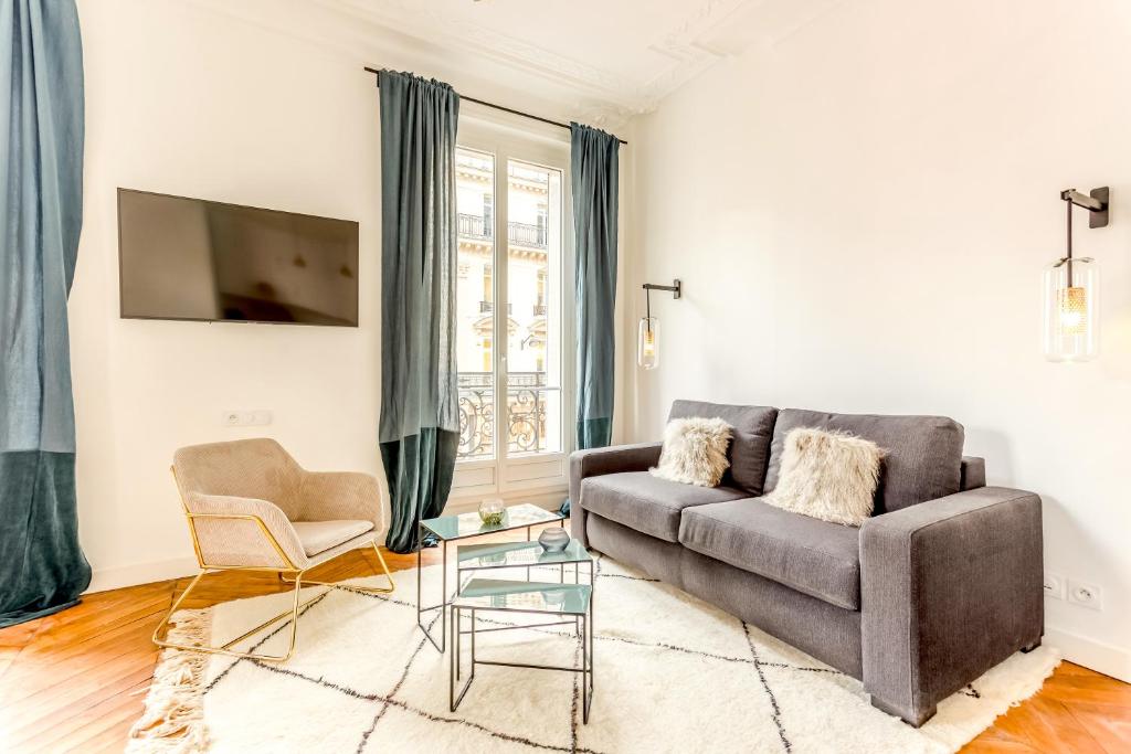 Habitat Parisien - 2BR-2BA - AC - Balcony - Opéra - 5