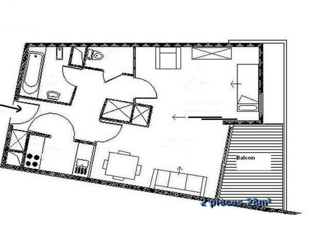 Appartement rénové 2 pièces proche pistes avec parking - FR-1-344-800 - 2