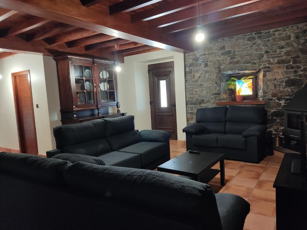 Casa rural con piscina Cedeira San Roman 전경