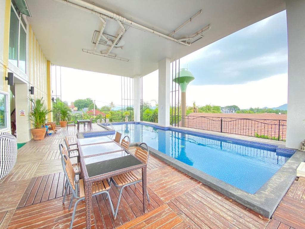 Swimming pool, The Bridge Residence Hotel in Kanchanaburi