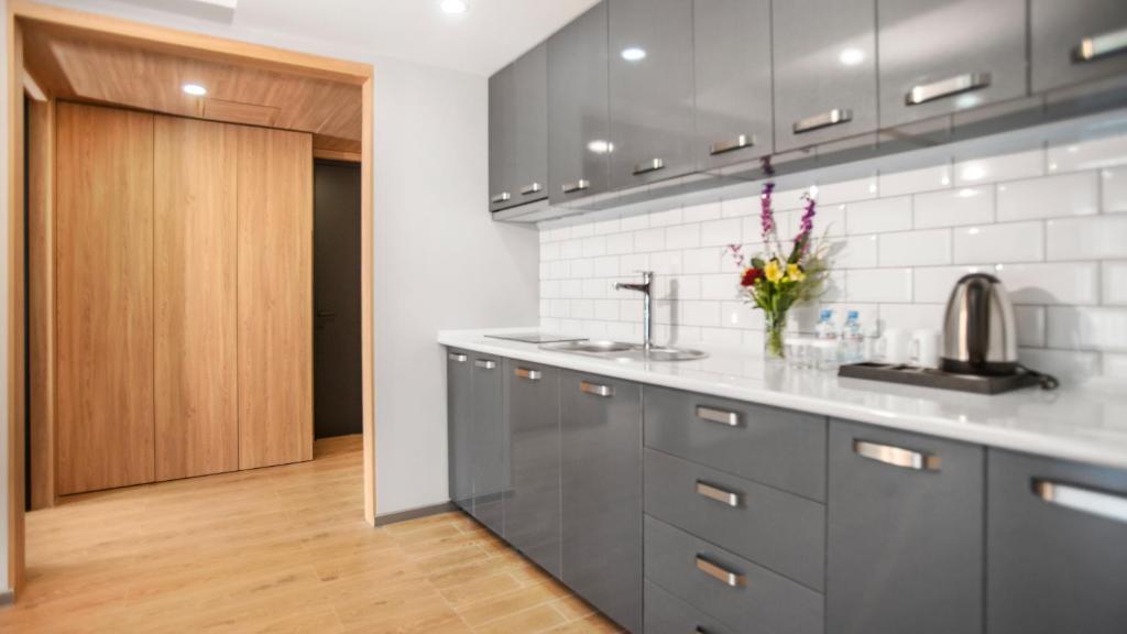 Hotel entertainment area with billiards table