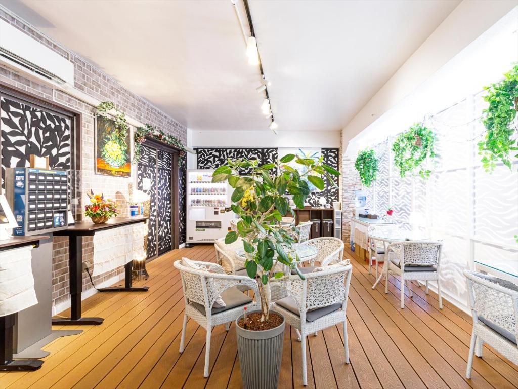 Lobby, Kariyushi Condominium Resort Sky・Living Hotel  in Okinawa Main island