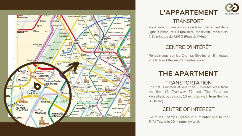 Champs Elysees!Montaigne, New Luxurious 6pers flat photo