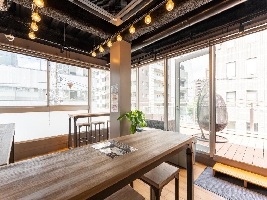 Shared lounge/TV area, Tabist MAYUDAMA CABIN in Yokohama