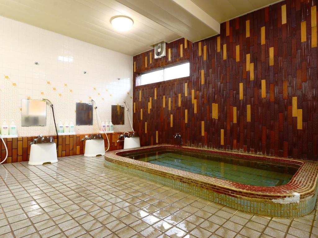 Hot spring bath, Hotel Sunny Valley in Hakuba