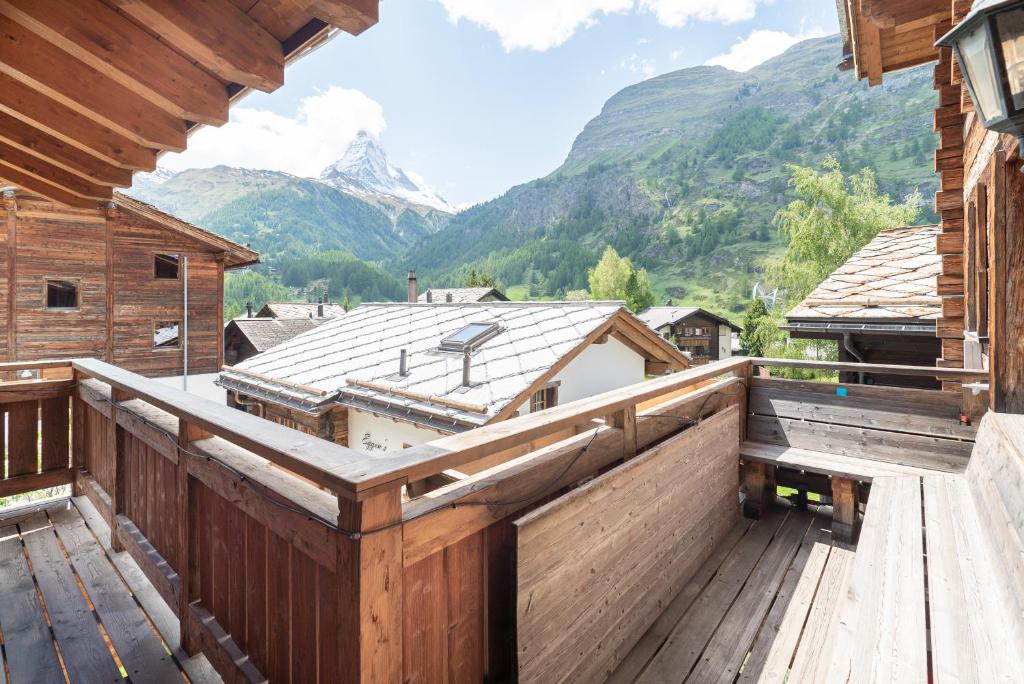 Balcony/terrace, Chalet Ulysse in Zermatt