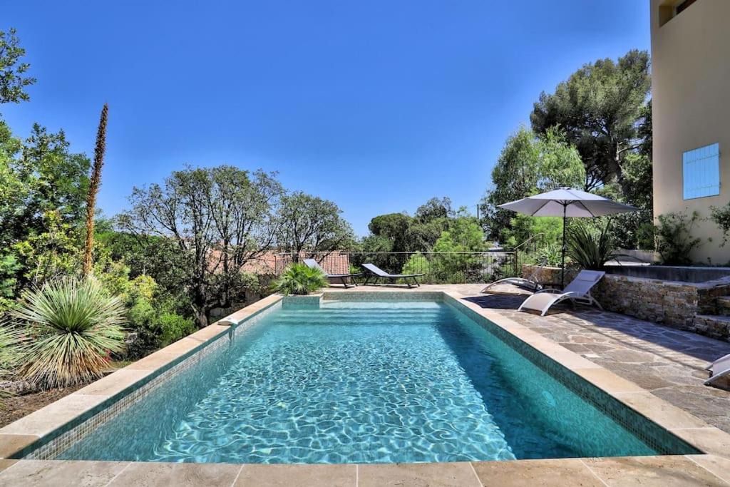 Vue mer, Piscine - Appartement Cosy Place, Bormes-les-Mimosas