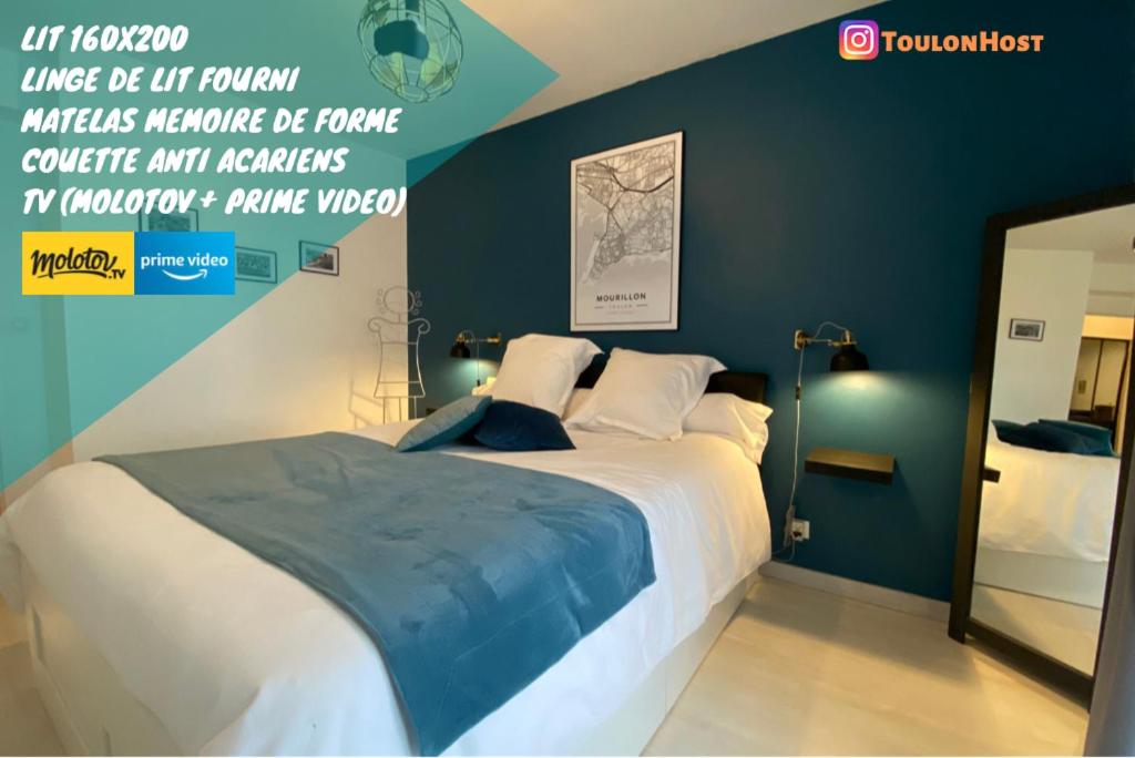 ToulonHost - Le Litardi - Superbe T2 - 2 pas des plages - Clim - Fibre - 2