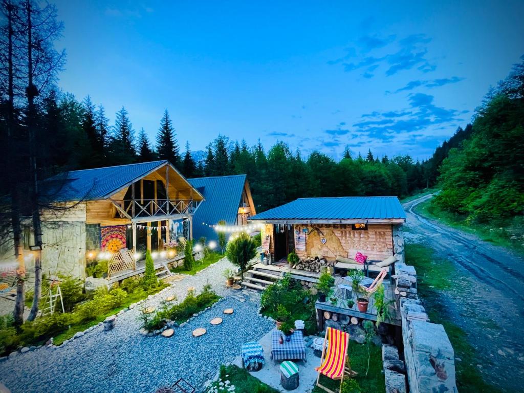 Wooden Huts In Mestia photo