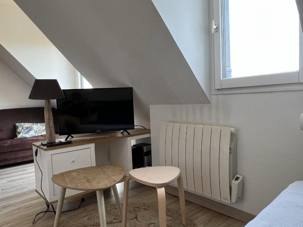 Accès direct plage, T3 mezzanine, 4 pers, balcon, parking, proche thalasso à Cabourg - FR-1-487-357 - 4