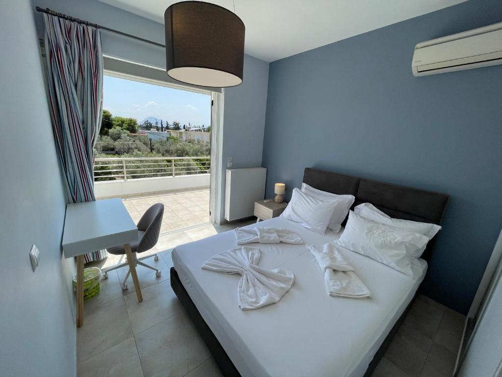 Luxury Villa Loutraki with private heated pool photo