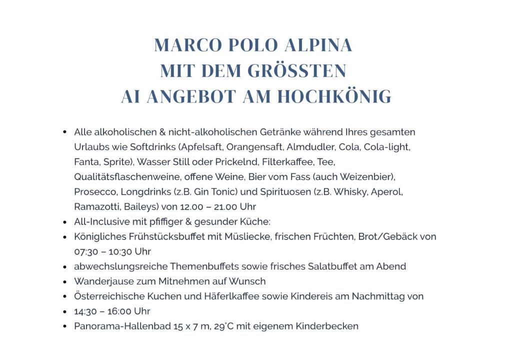 All Inclusive - Marco Polo Alpina Familien- & Sporthotel - 2